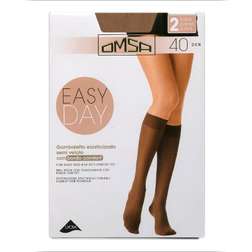 Гольфы женские Oms Gamb Easy Day 40 4062OM Nero, 1/2, 2 пары