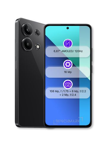 Smartfon Xiaomi Redmi Note 13, 1 yil kafolat, Midnight Black, 8/256 GB, в Узбекистане