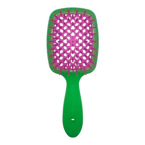 Расческа Janeke Superbrush, Маленькая, Зелено-Фиолетовый, 17.5х7х3 см