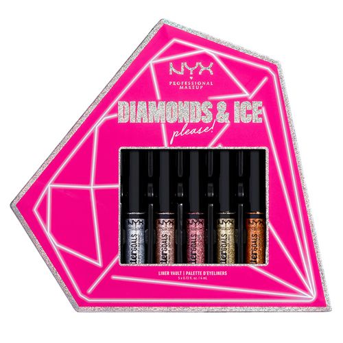 Набор жидких подводок с глиттером Nyx Professional Makeup Diamonds & Ice Please!, 198 г