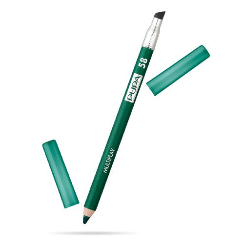 Qovoqlar uchun qalam Pupa aplikator bilan Multiplay Eye Pencil, №-58-Plastik yashil
