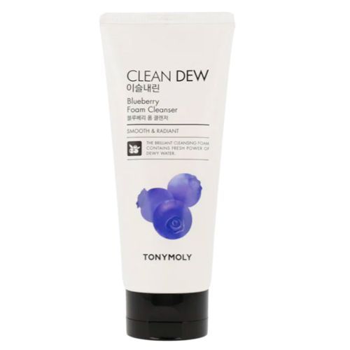 Yuvinish uchun ko'pik Tony Moly chernika ekstrakti bilan Clean Dew Blueberry Foam Cleanser