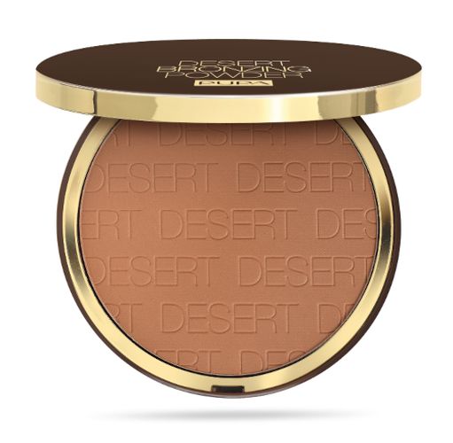 Компактная пудра Pupa оттенка охры Desert Bronzing Powder, 005-Матовый солнечный