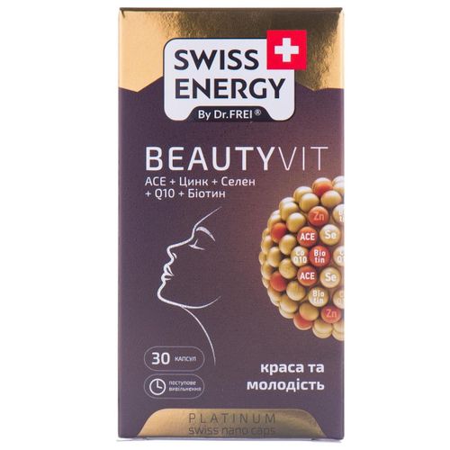 Витамины в капсулах Swiss Energy Beautyvit, 30 шт, купить недорого