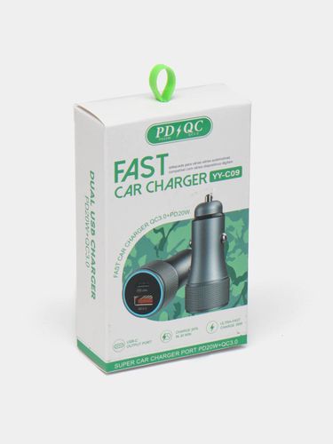 Автомобильное зарядное устройство Fast Car Charger QC3.0+PD20W