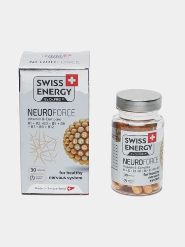 Kapsulali vitaminlar Swiss Energy Neuroforce, 30 dona, купить недорого