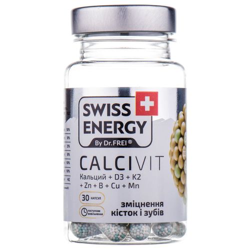 Kapsulali vitaminlar Swiss Energy Calcivit, 30 dona