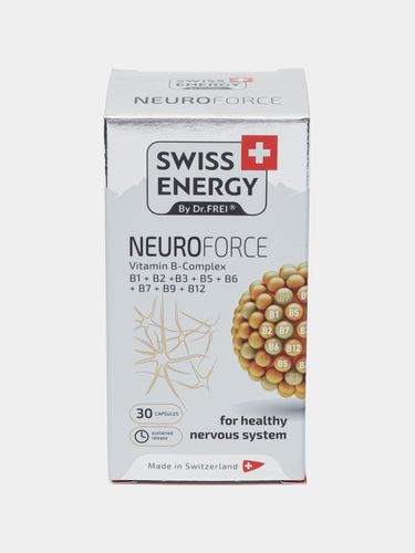 Витамины в капсулах Swiss Energy Neuroforce, 30 шт, купить недорого