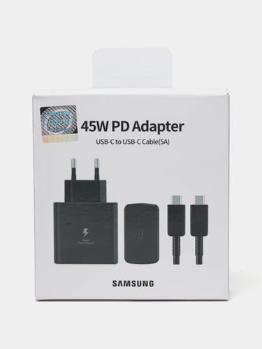 Simli quvvatlash qurilmasi Samsung Travel Adapter 45 W USBType-C To Type-C Black, купить недорого
