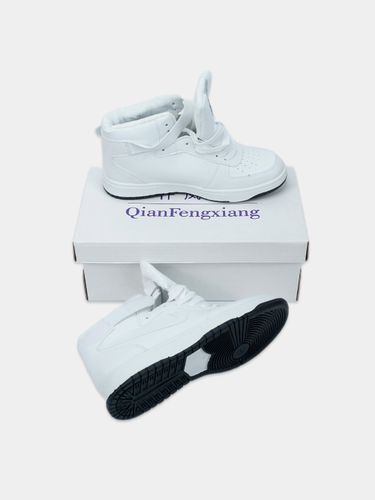 Кроссовки Qianfenxiang в стиле Nike с мехом мужские QIAN-121, Белый, фото