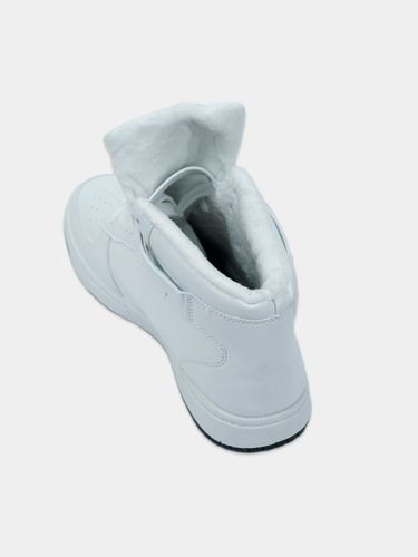 Кроссовки Qianfenxiang в стиле Nike с мехом мужские QIAN-121, Белый, фото № 14