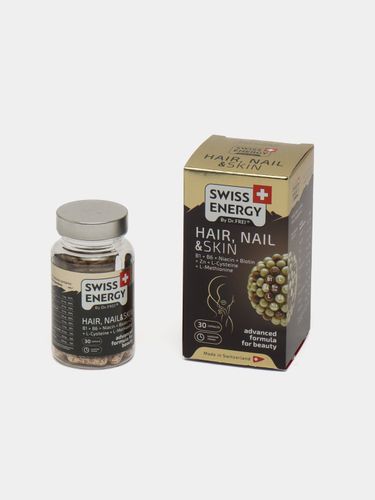 Kapsulali vitaminlar Swiss Energy Hair nail&skin, 30 dona, в Узбекистане