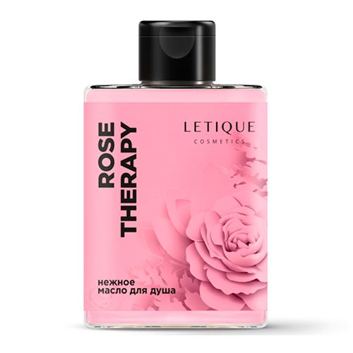 Нежное масло для душа Letique Cosmetics Rose The Rapy, 300 мл