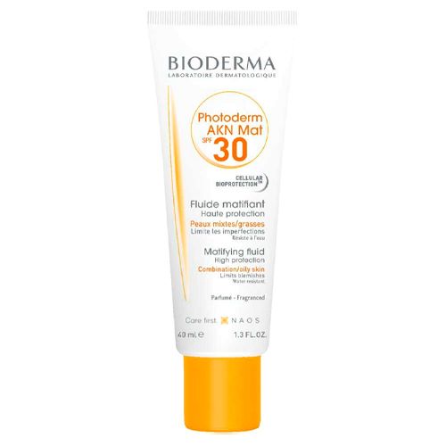 Quyoshdan himoya qiluvchi matlashtiruvchi emulsiya Bioderma Photoderm AKN Mat SPF30, 40 ml