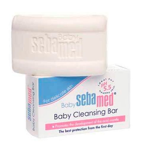 Bolalar uchun tozalovchi sovun Baby Sebamed Cleansing bar, 100 g