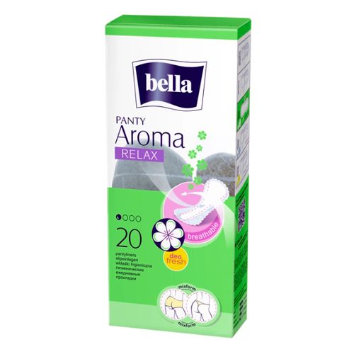 Прокладки многослойные Bella Panty Aroma Relax с фиксирующим клеевым слоем, 60 шт