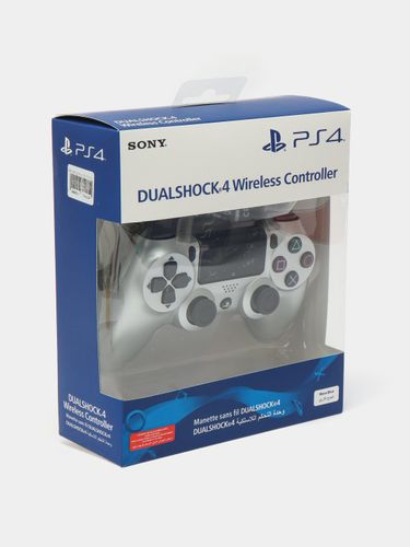 Беспроводной геймпад Sony DualShock 4 для ПК и Playstation 4, Серебрянный