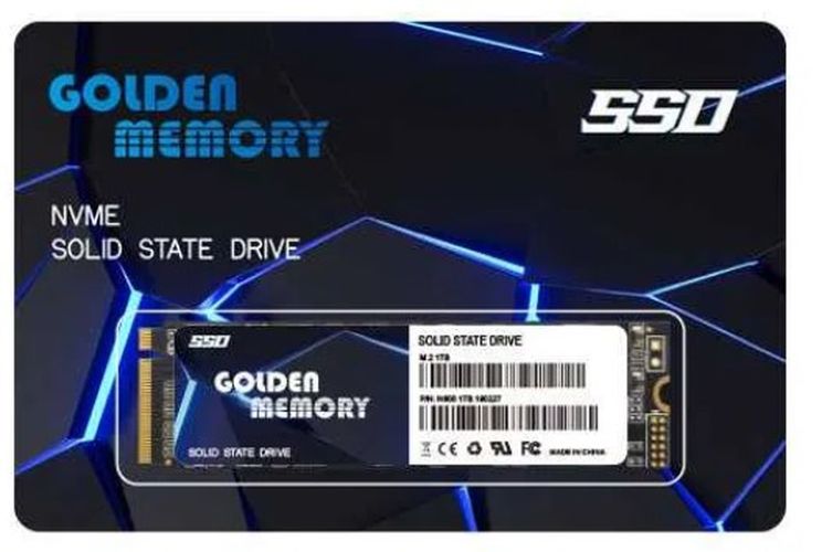 Твердотельный накопитель Golden Memory SSD M2 NVMe, 128 GB, купить недорого