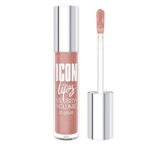 Lab uchun blesk hajm effekti bilan LUXVISAGE ICON lips glossy volume ton 507 Desert Taupe