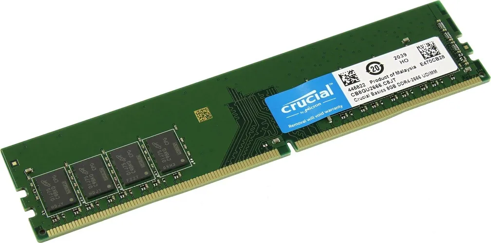 Оперативная память Crucial | DDR4 | 1x8 GB | 2666 MHz