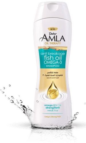 Шампунь Dabur Amla Fish Oil ломкости волос , 400 мл