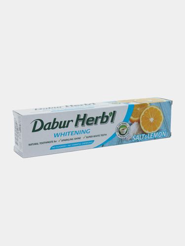 Зубная паста Dabur Herbl Whitening Salt and Lemon зубная щетка, 150 мл