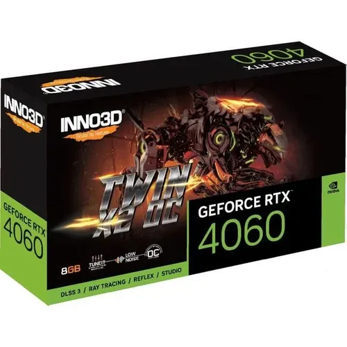 Videokarta Inno3D GeForce RTX 4060Ti Twin X2 | 8 GB | GDDR6, купить недорого