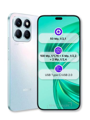 Smartfon Honor X8b + Giftbox, Titanium Silver, 8/256 GB, в Узбекистане