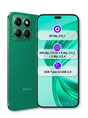 Смартфон Honor X8b + Гифтбокс, Glamorous Green, 8/256 GB, 339900000 UZS
