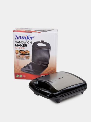 Бутербродница Sonifer SF-6096, Черно-стальной, купить недорого
