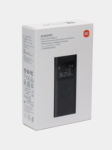 Лазерная рулетка дальномер Xiaomi Smart Laser Measure для ремонта, Черный, 64900000 UZS