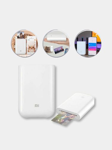 Портативный фотопринтер Xiaomi Mi Portable Photo Printer, Белый, фото