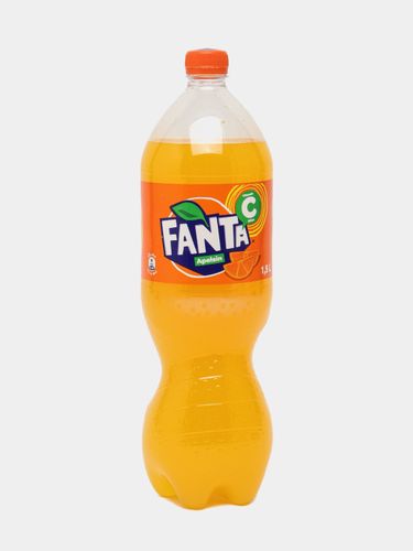 Газированный напиток Fanta Orange в пластиковой бутылке, 1.5 л