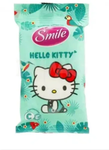 Влажные Салфетки Smile Hello Kitty, Зеленый