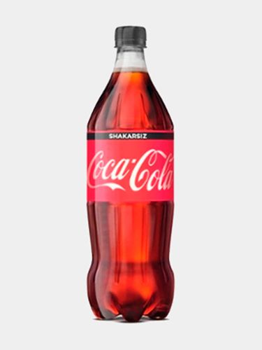 Gazlangan ichimlik Coca-Cola Zero plastik butilkada, 1 l