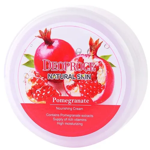 Крем для лица и тела питательный с экстрактом граната Deoproce natural skin pomegranate nourishing cream, 100 мл, купить недорого