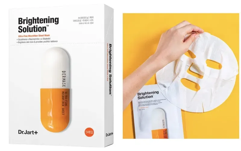 Осветляющая маска с глутатионом Dr.jart+ brightening solution dermask, в Узбекистане