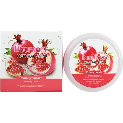 Крем для лица и тела питательный с экстрактом граната Deoproce natural skin pomegranate nourishing cream, 100 мл