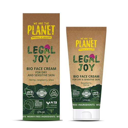 Yuz uchun "We Are The Planet" quruq va sezgir teri uchun "Legal Joy" kremi, 50 ml