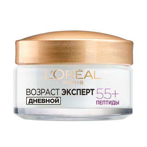 Дневной крем L'Oreal Dermo-Expertise возраст эксперт Трио Актив 55+, 50 мл, купить недорого