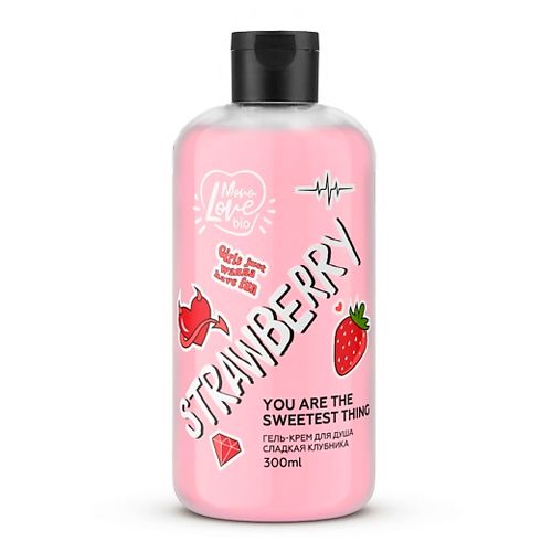 Гель-крем для душа Клубника сладкая MonoLove BIO Strawberry, 300 мл