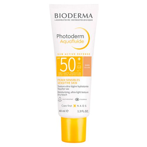 Солнцезащитный крем Bioderma Photoderm MAX Aqua Fluide SPF50+ Golden