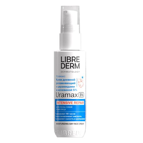 Крем увлажняющий дневной для лица Librederm Uramax с церамидами и мочевиной 5%, 50 мл