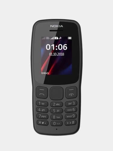 Mobil telefon Nokia N106 original, Kulrang, купить недорого