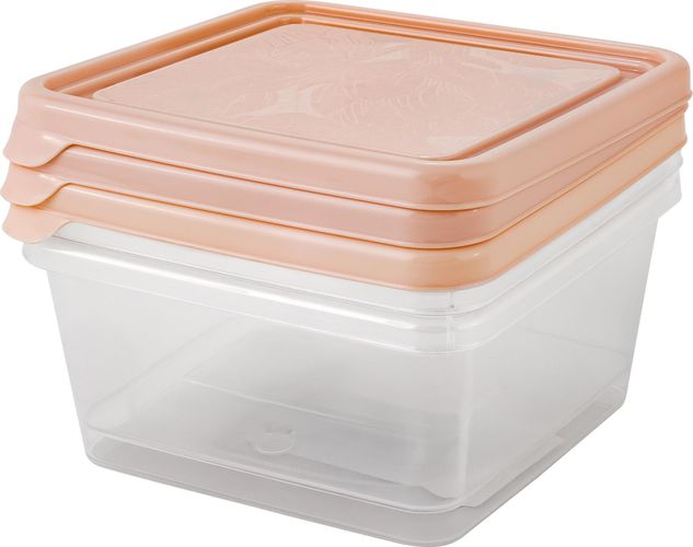 Набор контейнеров для продуктов Plast Team Helsinki Artichoke, 3 шт 0.45 л