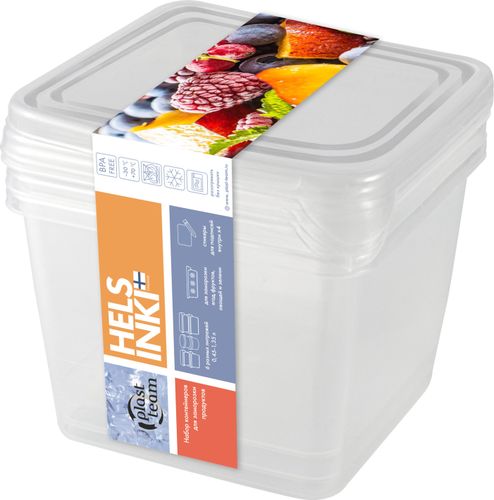 Набор контейнеров для заморозки PT Frozen, 0.75 л 3 шт