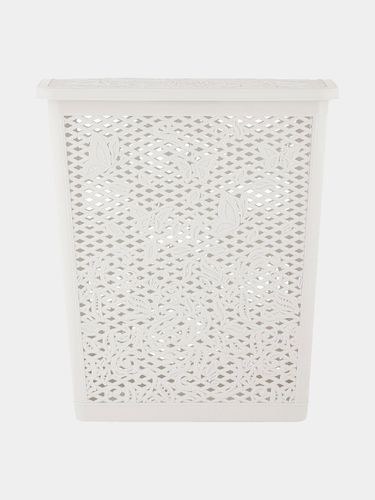 Корзина для хранения вещей со съемной крышкой Keeplex Fiori, 35 л, Белый, фото
