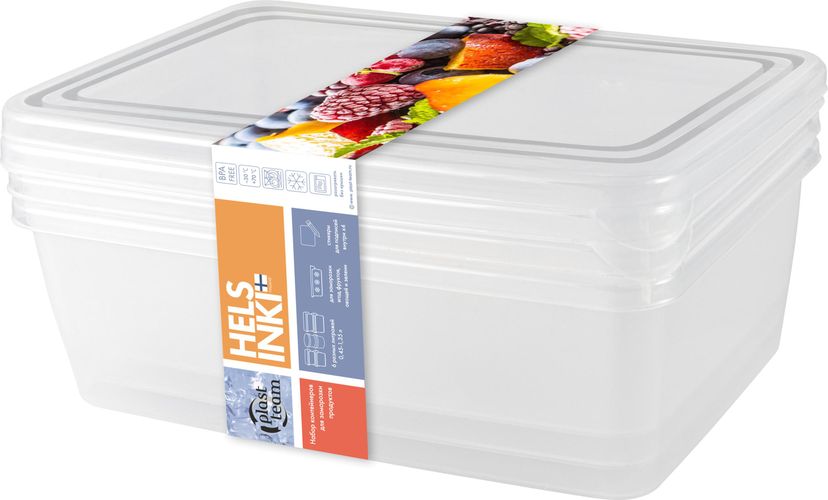 Набор контейнеров для заморозки PT Frozen, 1.35 л 3 шт
