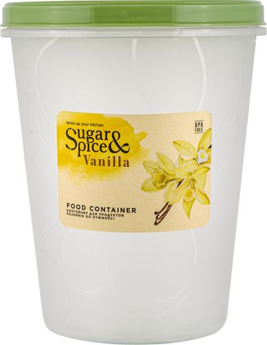 Банка для продуктов Sugar&Spice Vanilla с завинчивающейся крышкой, 1 л, Зеленый