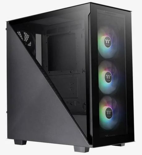 Korpus Thermaltake Divider 300 TG ARGB CA-1S2-00M1WN-01, Qora